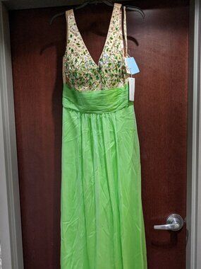 Jovani E40010 Size 14 Lime Green Prom Dress
